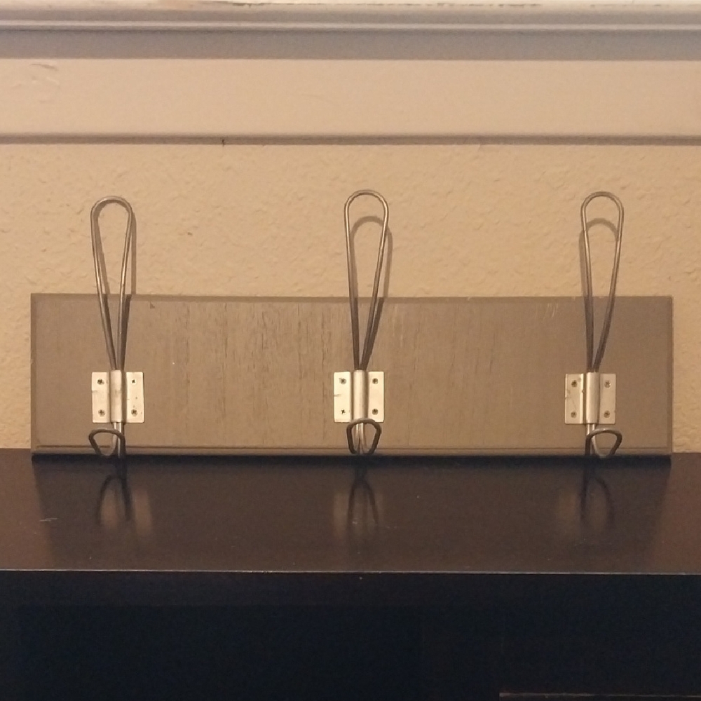 Modern Gray Wall Hook Rack